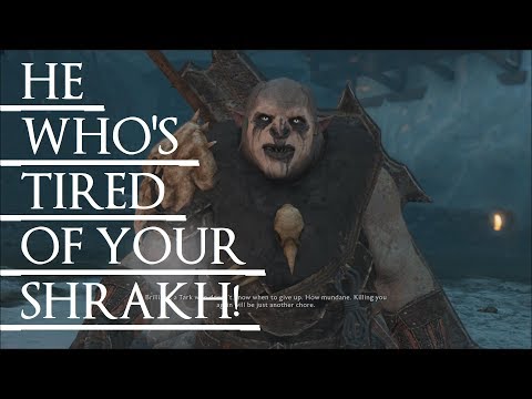Shadow of War: Middle Earth™ Unique Orc Encounter & Quotes #121 THIS JADED & TIRED OF YOUR SHIT URUK