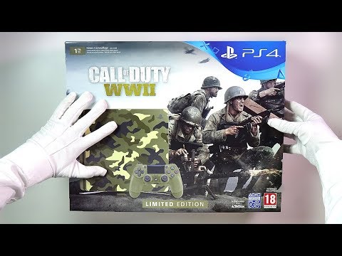 WWII LIMITED EDITION CONSOLE UNBOXING (PS4 1Tb Slim) Call of Duty WW2 Gameplay Video