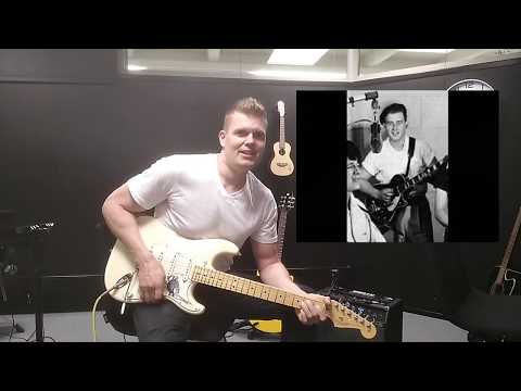 Hot Rodded Cliff Gallup Style Rockabilly Octave Lick Guitar Lesson ep. 1.