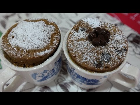 1 Minutes Coffee Mug Cake and Coffee Chocolate Chips Mug Cake