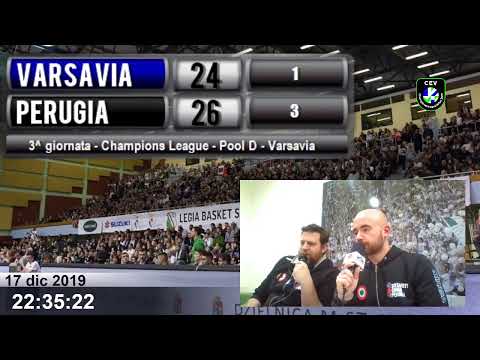 Verva Warszawa vs Sir Sicoma Monini Perugia  | 3^ giornata - POOL D - Champions League 2019/20