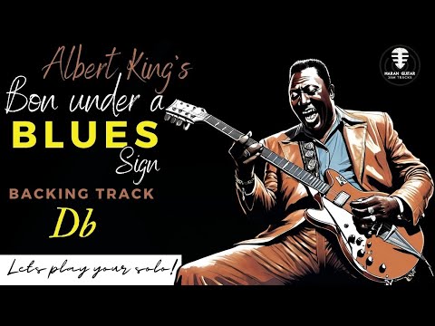 Albert King's Born Under a Blues Sign backing track - Jam in Db