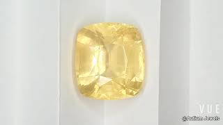 Yellow Sapphire Cushion 53.52CT G377 Cushion Cut Gems, Yellow Gem, Milky Yellow Gemstone, Rare Gem