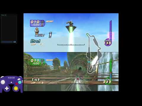Crazy Glitches on Splash Canyon in Sonic Riders