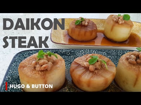 Food Is Medicine: Daikon Steak + Natto | How to Cook Perfectly Healthy Daikon | Oil-free, Simmered