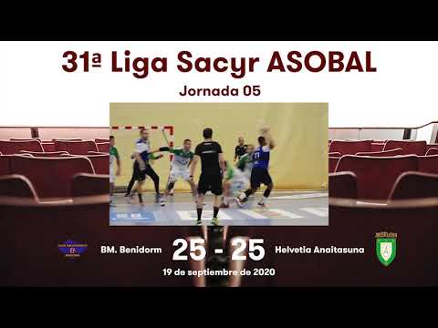 31ª Liga Sacyr ASOBAL J05: BM. Benidorm - Helvetia Anaitasuna 25-25