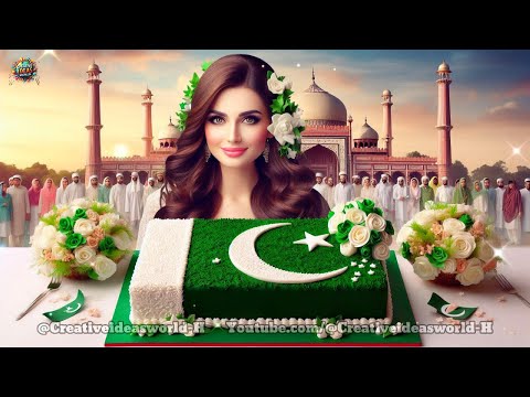 14 August Independence Pakistani Flag Cake by Creative Ideas World #14august #cakes  #trending #cake