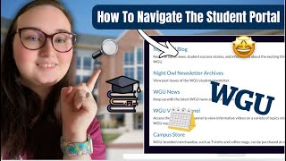 How to Navigate the Student Portal WGU🤩🔎