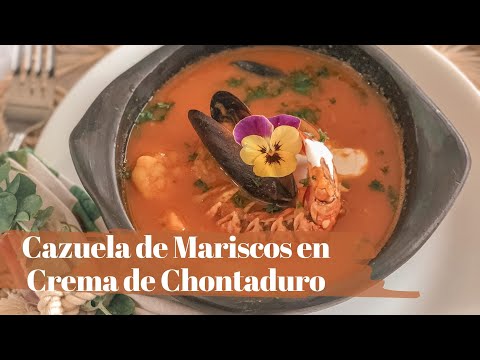 Cazuela de Mariscos en Crema de Chontaduro | Cocina Colombiana | Recetas