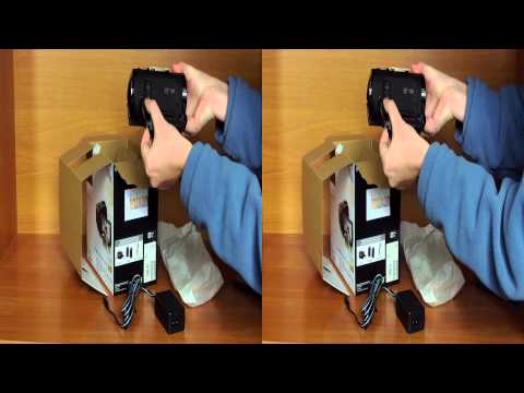 Unboxing of Sony HDR-TD30VE digital camcorder in Full 3D HD