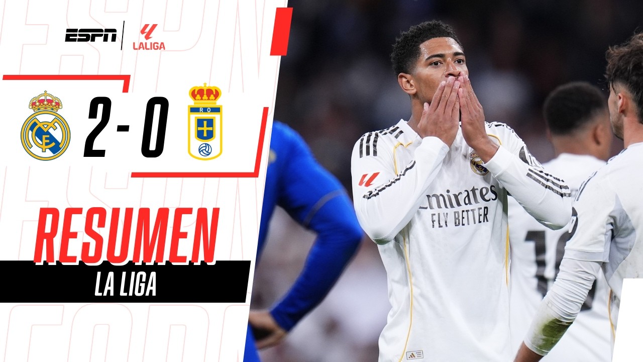 BELLINGHAM CERRÓ LA VICTORIA DEL REAL CON UN GOLAZO EN EL BERNABÉU | R. Madrid 2-0 Oviedo | RESUMEN