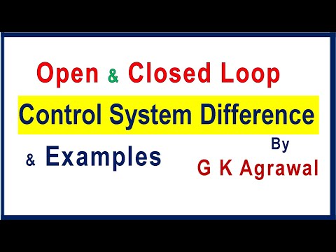 Open loop vs closed loop control system difference Video