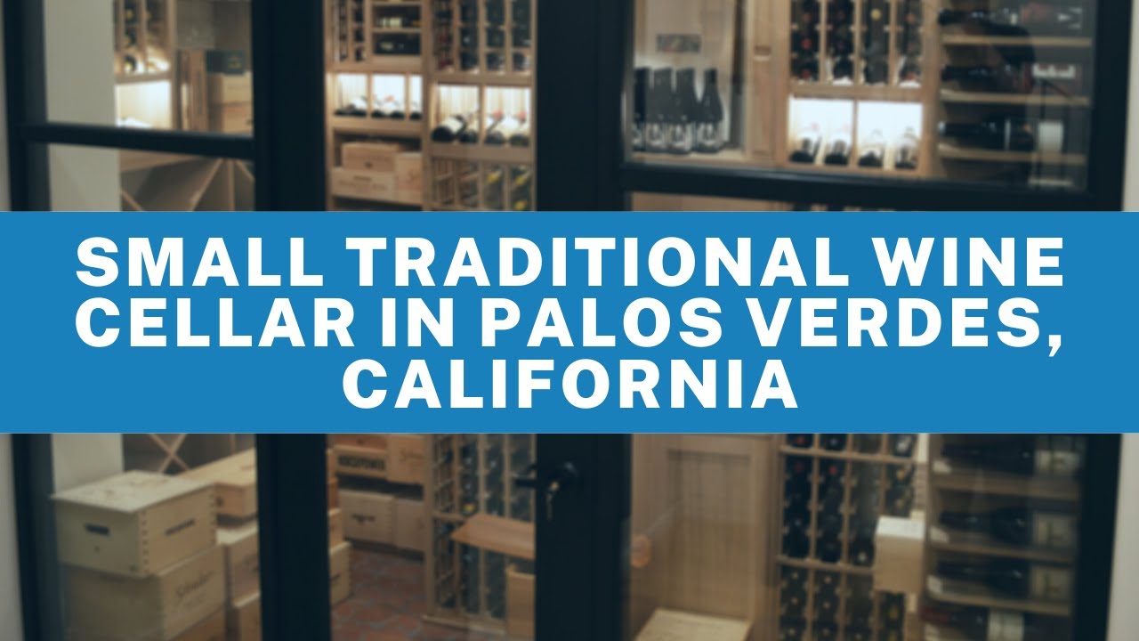 Small Traditional Wine Cellar in Palos Verdes, California
