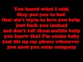Drank In My Cup Kirko Bangz Lyrics