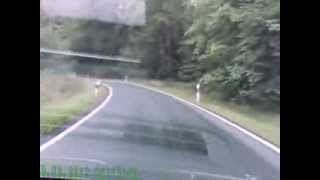 preview picture of video 'Driving through Sauerland, Germany. and almost hit 3 young deers....'