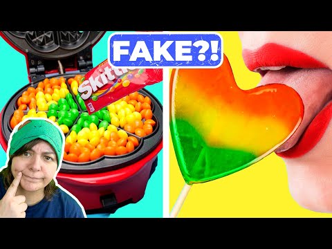 I Actually Try Candy in a Waffle Maker Debunking 5-Minute Crafts Food Hacks
