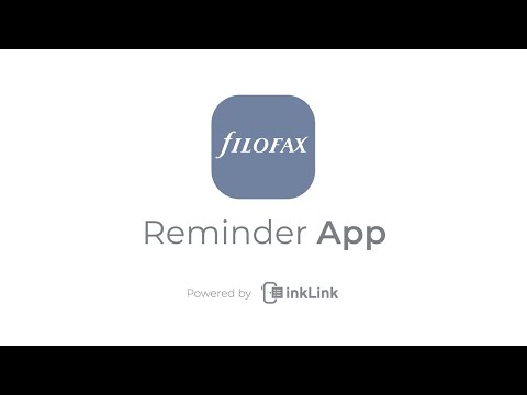 Filofax Reminder App Video
