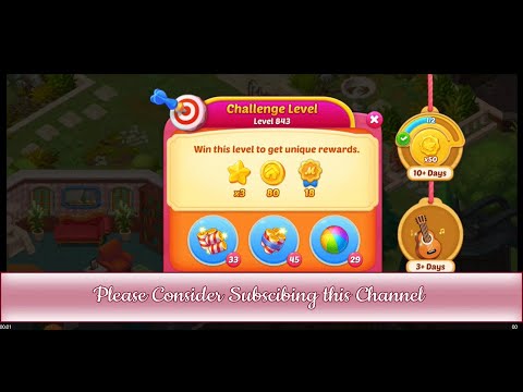 Matchington Mansion Level 843 - Challenge Level / iOS/Android