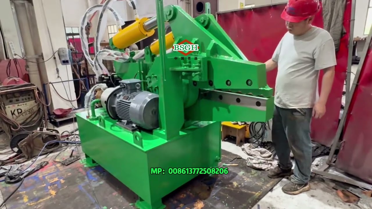AS-1000 Alligator Shear Machine Ready for USA Client  Powerful Hydraulic Scrap Metal Cutter