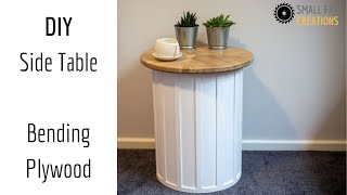 DIY Side Table with Bending Plywood