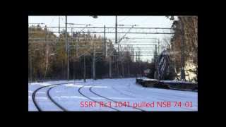 preview picture of video 'FLIRT NSB 74101 on Norwegian track'