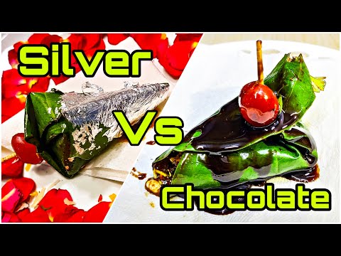 Chocolate Paan | Silver Paan | Indian Street Food –How to Make Chocolate and Silver Paan Recipe