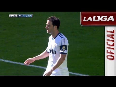 Gol de Higuaín (1-0) en el Real Madrid - Osasuna - HD