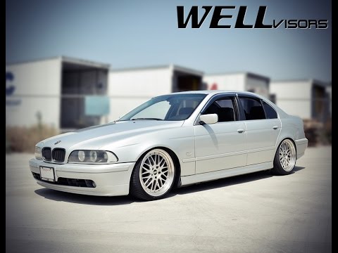 WELLvisors side window deflector vent visor Installation Video BMW E39 5-Series 97-03