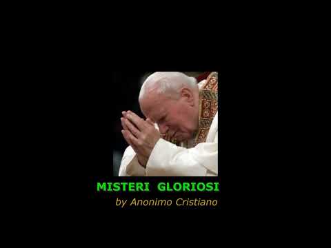 Misteri gloriosi con i santi. Santo rosario in latino.