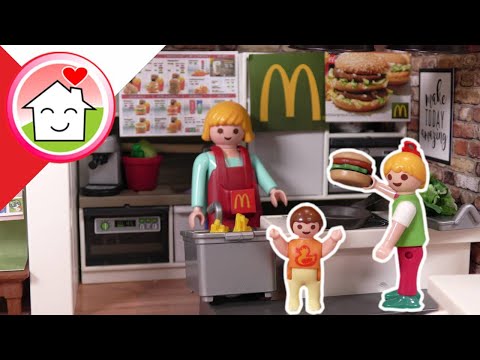 Playmobil po polsku McDonalds w domu - Rodzina Hauser