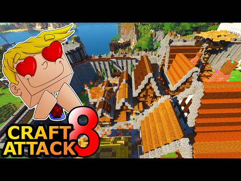 One half of the city finished! Easter egg & timelapses - Minecraft Craft Attack 8 #157