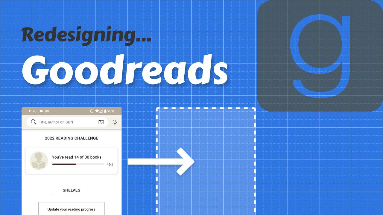 Redesigning the GoodReads mobile app (even though I don't actually read...)