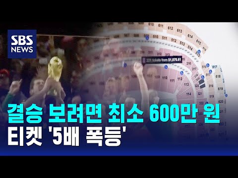 월드컵 결승 보려면 최소 600만 원…티켓 '5배 폭등'