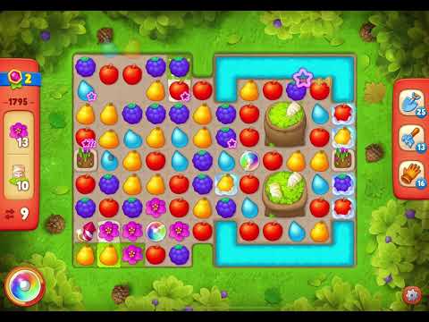GardenScapes Level 1795 no boosters (15 moves)
