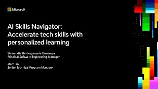 AI Skills Navigator: Accelerate tech skills with personalized learning | DEM351