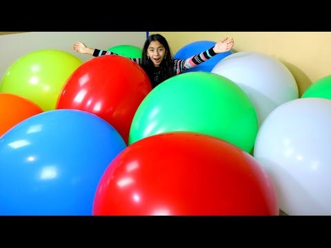MEGA HUGE BALLOON POP Worlds Biggest Balloons|  B2cutecupcakes Video