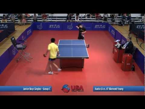 Junior Boys Singles Prelims: Xuebo Li vs. Klement Yeung - 2012 North American Championships