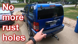2010 Jeep Liberty Tailgate Replacement and paint due to Rust