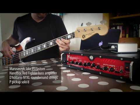 Maruszczyk Jake bass w/NYXL rounds, Hand Box Red Fighter amp jam