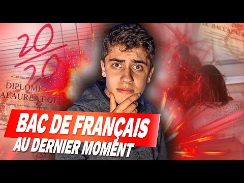 REVISER L'ORAL DU BAC DE FRANCAIS AU DERNIER MOMENT ! (et reussir)