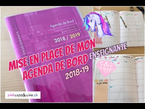 ✏️ Agenda de bord de l’enseignante : préparer la rentrée 2018-19