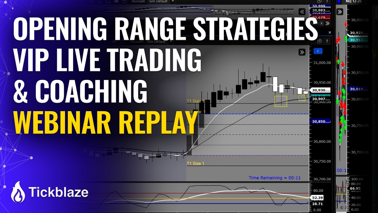 Opening Range Strategies VIP Live Trading & Coaching Webinar Replay