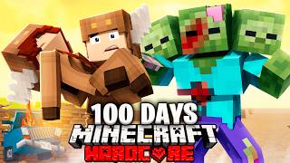100 Days in a ZOMBIE APOCALYPSE in Minecraft (Movie)