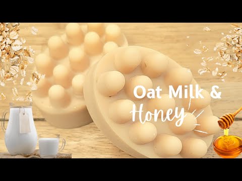Oatmeal Milk & Honey Message Bar Soap -  #newvideo #soapcrafting #youtube #handmadesoap