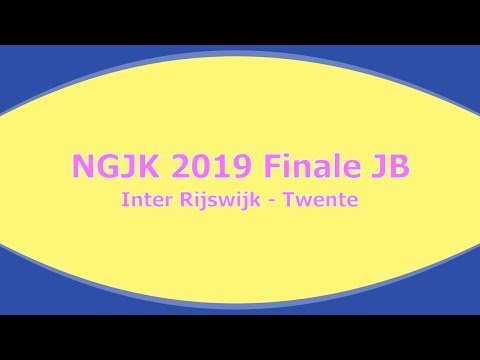 Finale NGJK 2019 JB - Inter Rijswijk - Twente