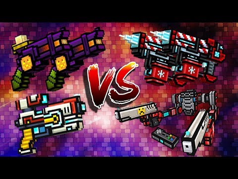 Pixel Gun 3D - Ritual Revolvers VS Royale Revolver VS Dual Cryo Pistols VS Hitman Exo