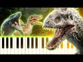 5 DINOSAURS THEMES ON PIANO Jurassic Park World
