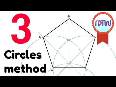 Pentagon by three circle method