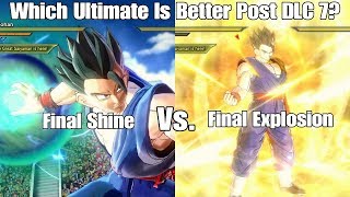 Xenoverse 2 Skill Test Final Shine Attack Vs Final Explosion Post DLC 7! Both Ultimates Are OP Now!