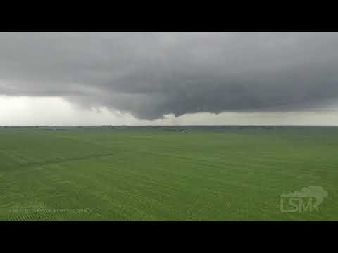 07-14-2021 Waverly, IA - Drone View of a Damaging Tornado